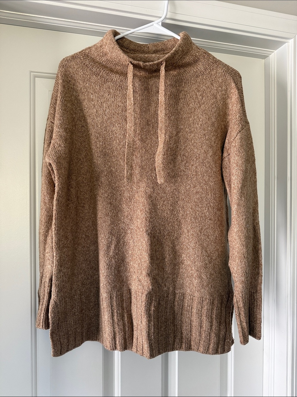 Women's Cozy Drawstring Funnel Neck Sweater